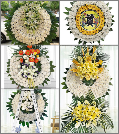 广东梅州市蕉岭县长潭镇神岗村花圈速递